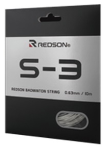 REDSON - Naciąg do badmintona S-3 white (0,63 mm) - 1 set (10 m)