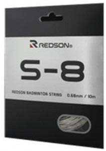 REDSON - Naciąg do badmintona S-8 white (0,68 mm) - 1 set (10 m)